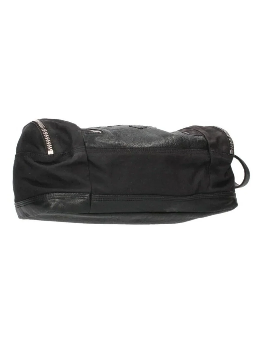 Chrome Hearts Duffle Metal Cross Patch Leather Handbag